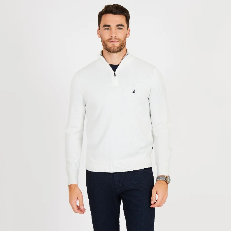 Men's Sweaters for Mild WeatherNautica Mens Big & Tall Quarter-Zip Mock-Neck Sweater