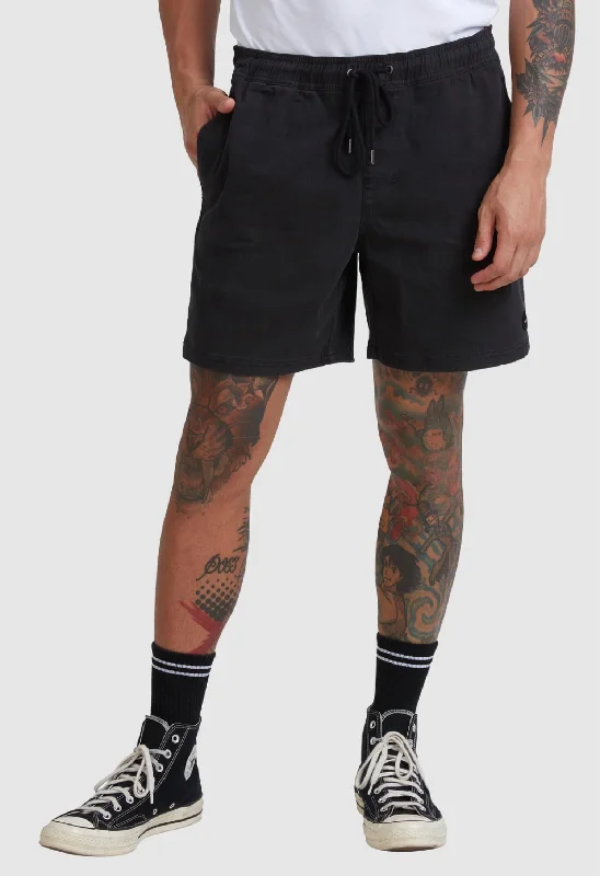 Classic Men's Denim ShortsEscape Elastic 17" Walkshort In Black