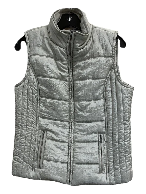 Men's Coats for BikingVest Puffer & Quilted By Liz Claiborne In Tan, Size: M