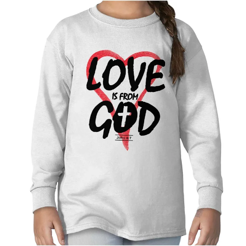 Men's Tailored Shirts for a Professional AppearanceLove is From God Youth Long Sleeve T-Shirt