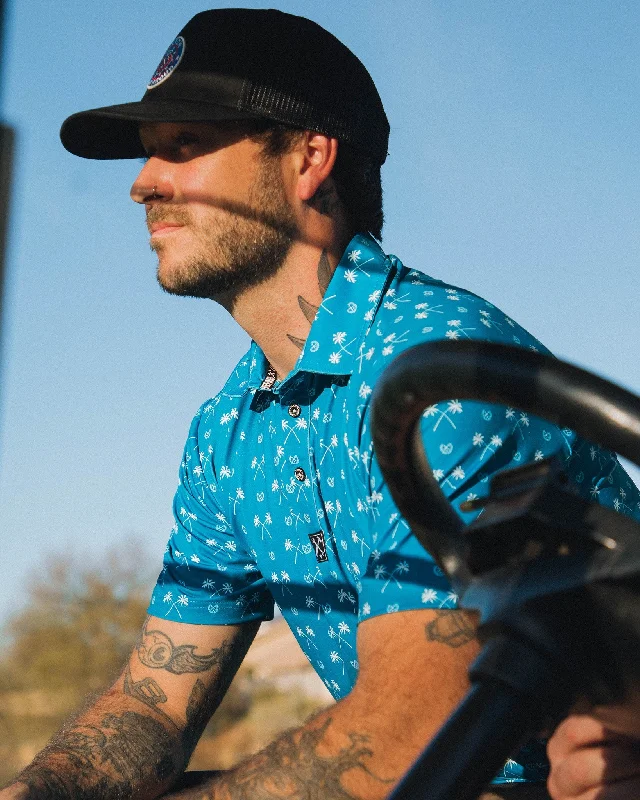 Men's Shirts with Abstract DesignsTwin Palms Party Polo
