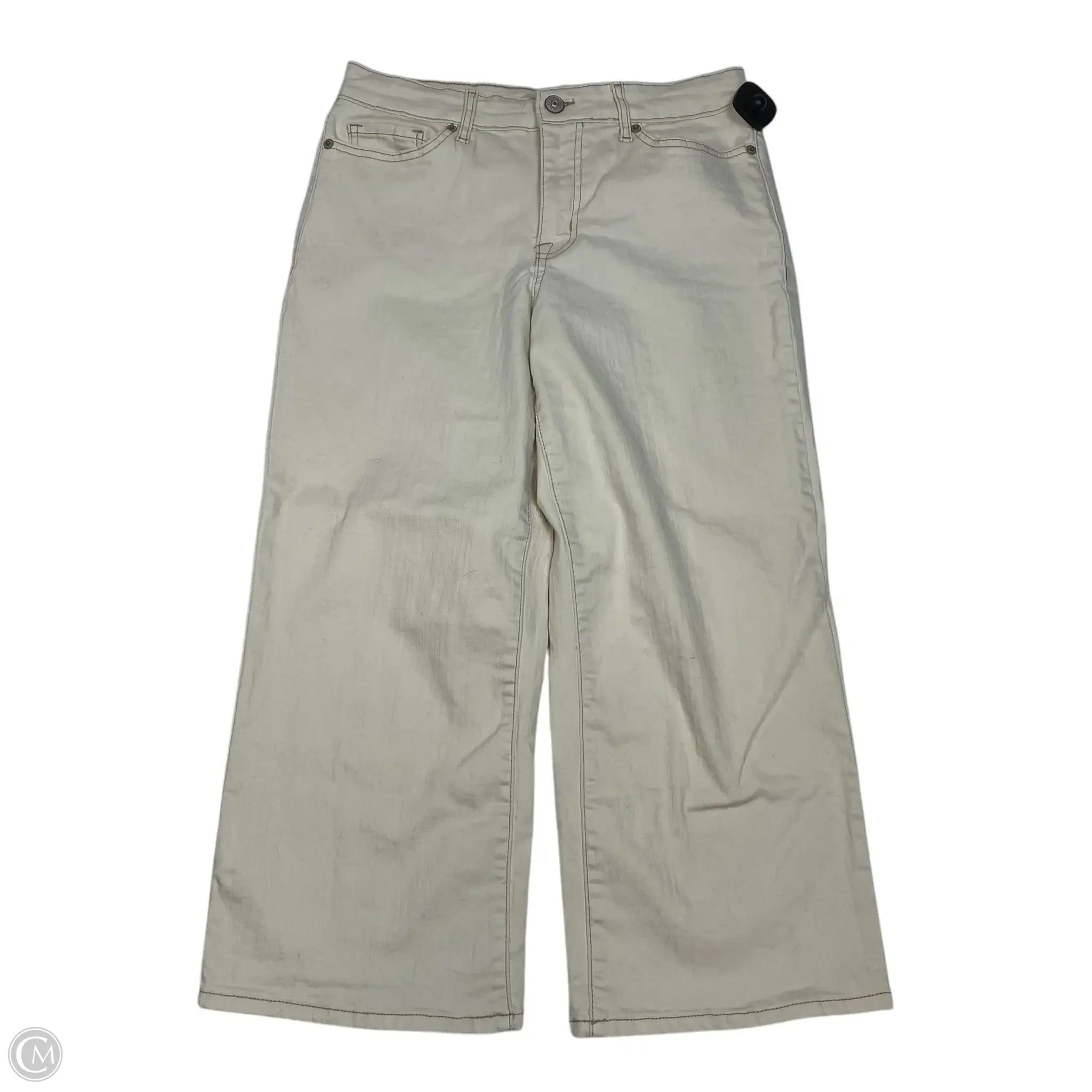 Unique Men's Jeans DesignsJeans Wide Leg By Logo In Cream Denim, Size: 4p