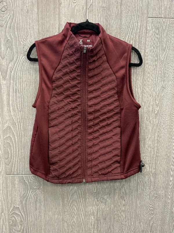 Men's Coats with Chest PocketsVest Puffer & Quilted By Xersion In Red, Size: M