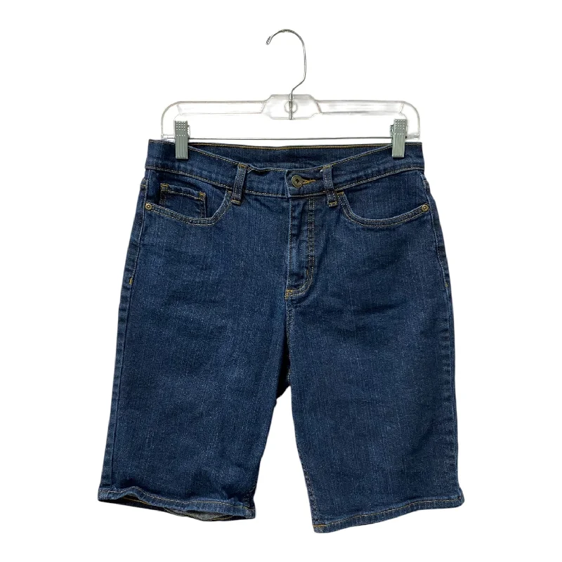 Yoga-Friendly Men's Flex ShortsShorts By Denim And Company In Blue Denim, Size:8