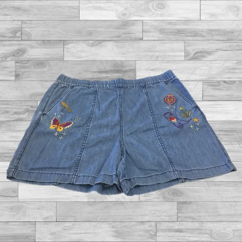 Outdoor Adventure Men's Short PantsShorts By Johnny Was In Blue Denim, Size: Xl