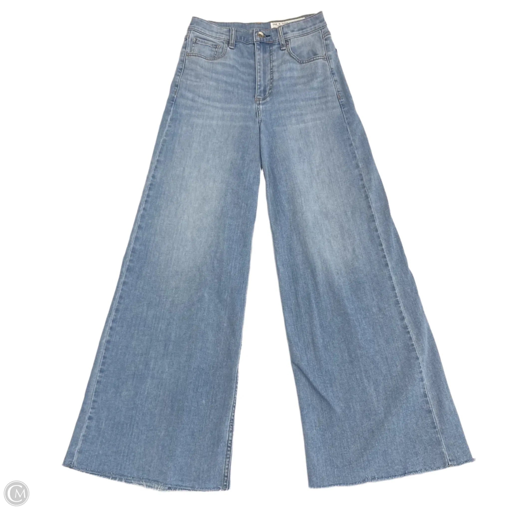 Inexpensive Men's JeansJeans Wide Leg By Rag & Bones Jeans In Blue Denim, Size: 0
