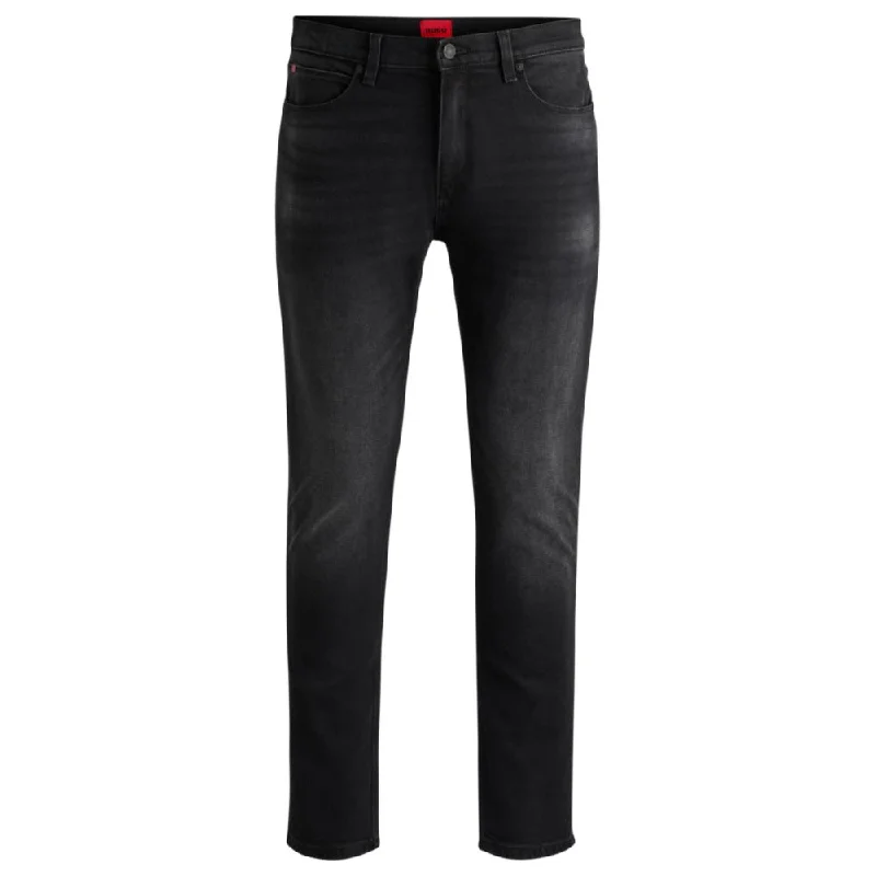 Men's Jeans in Different ColorsExtra-slim-fit jeans in black-black stretch denim