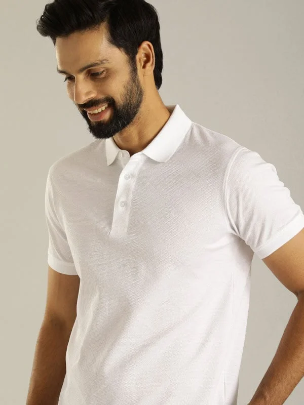Men's Shirts with Velcro ClosuresMen Solid Polo T-Shirt