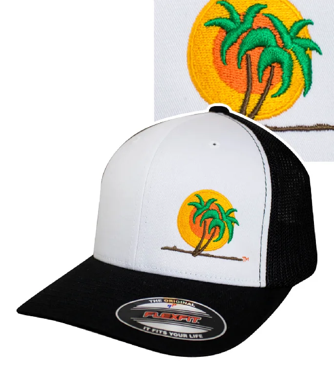 Kids' Baseball Caps with Logos"Classic Palm" Meshback Flexfit Hat