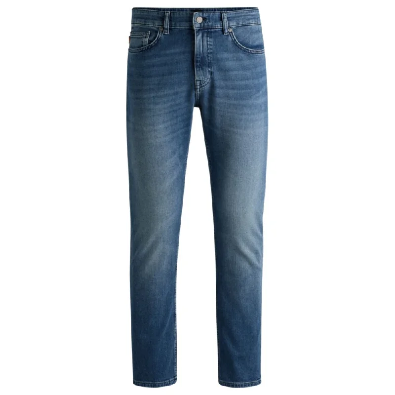 Men's Tapered JeansDelaware Slim-fit jeans in blue comfort-stretch denim