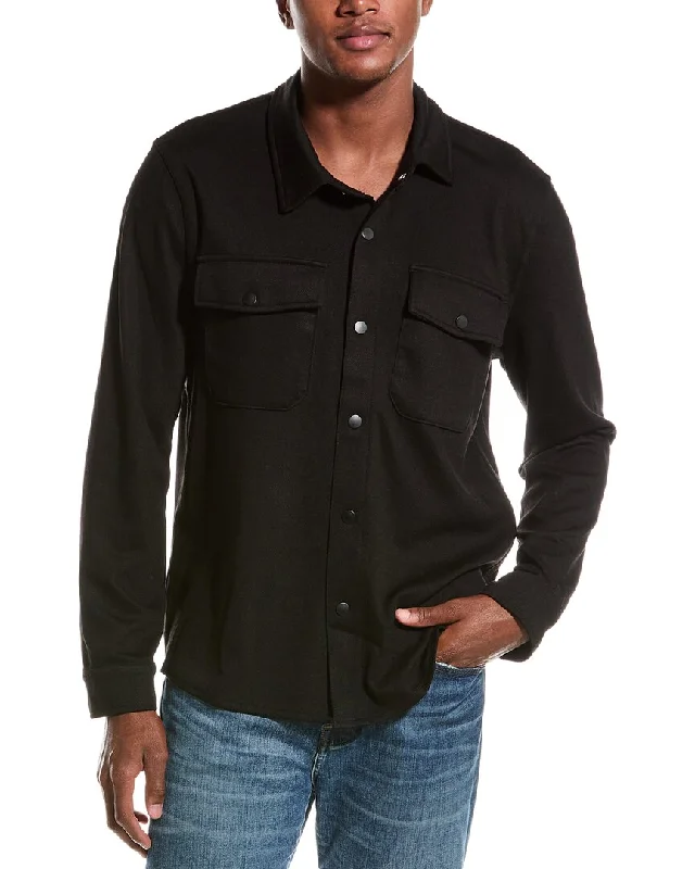 Men's Oxford Shirts for a Preppy StyleIndustry Collared Snap Front Shirt Jacket