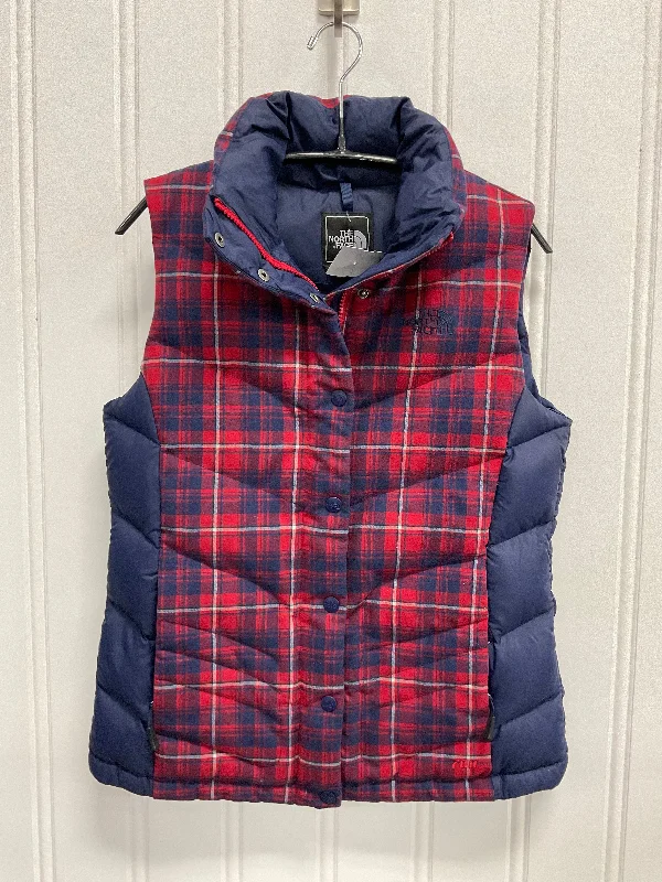 Men's Coats without LiningVest Puffer & Quilted By The North Face In Blue & Red, Size: S