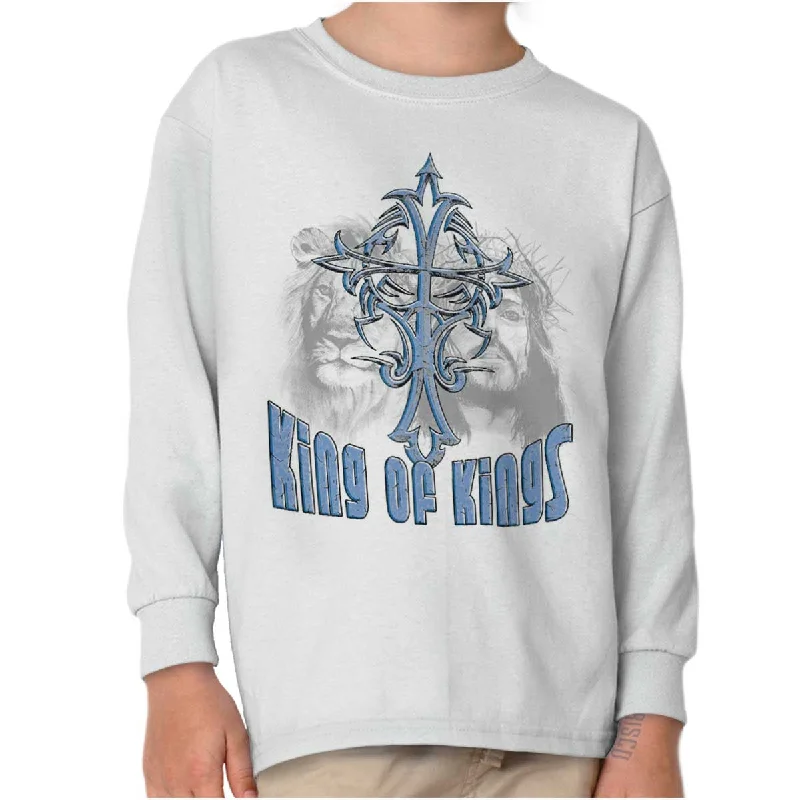 Men's Shirts with Plaid PatternsKing Of Kings Cross Youth Long Sleeve T-Shirt
