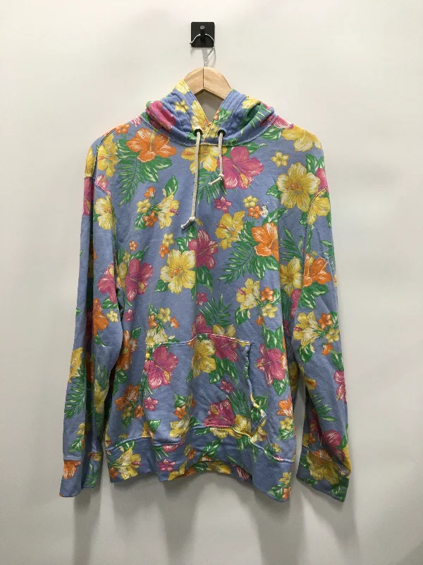 Men's Hoodies with Embroidered PatchesSweatshirt Hoodie By Polo Ralph Lauren In Floral Print, Size: Xl Men's Hoodies with Embroidered PatchesSweatshirt Hoodie By Polo Ralph Lauren In Floral Print, Size: Xl