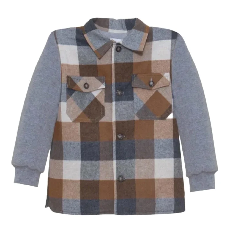 Men's Scoop Neck T-Shirts for a Relaxed FeelBoy's Flannel Over Shirt In Multi