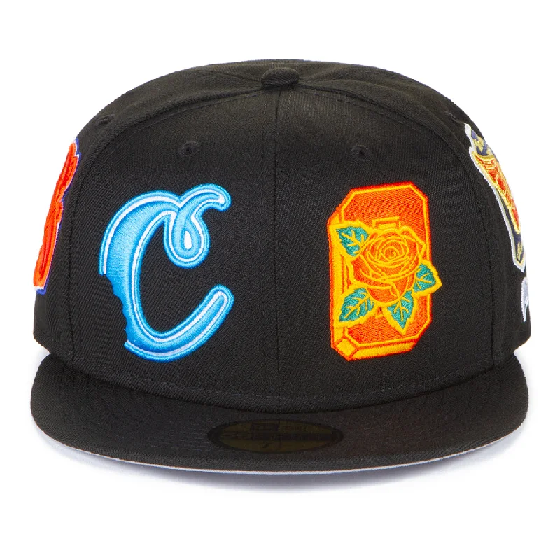 Wide-Brimmed Beach HatsCookies X New Era Fitted 59FIFTY Pasadena Cap