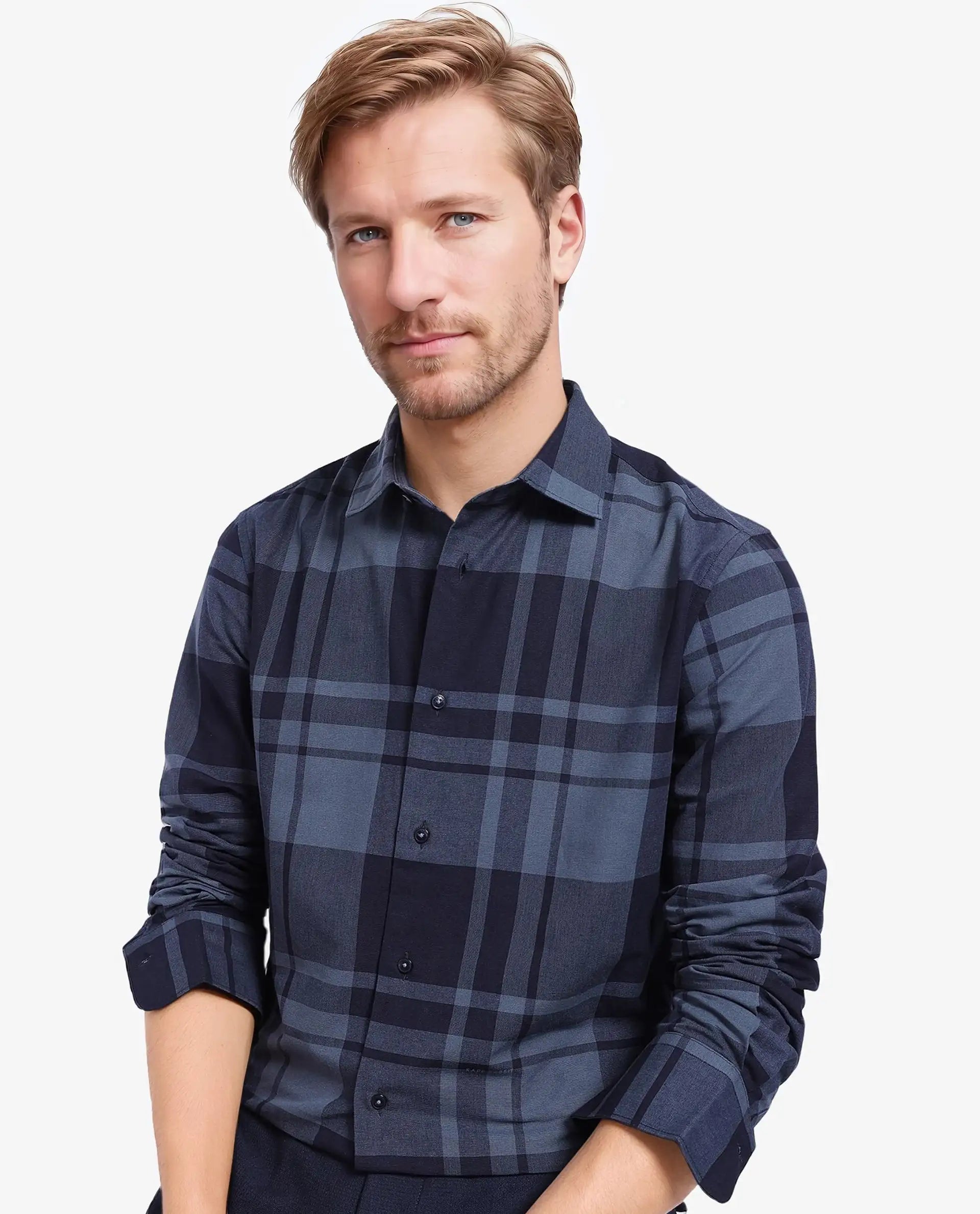 Men's Bamboo Fiber Shirts for Softness and BreathabilityRare Rabbit Men Planos Dark Grey Cotton Fabric Full Sleeve Regular Fit Checks Shirt Men's Bamboo Fiber Shirts for Softness and BreathabilityRare Rabbit Men Planos Dark Grey Cotton Fabric Full Sleeve Regular Fit Checks Shirt