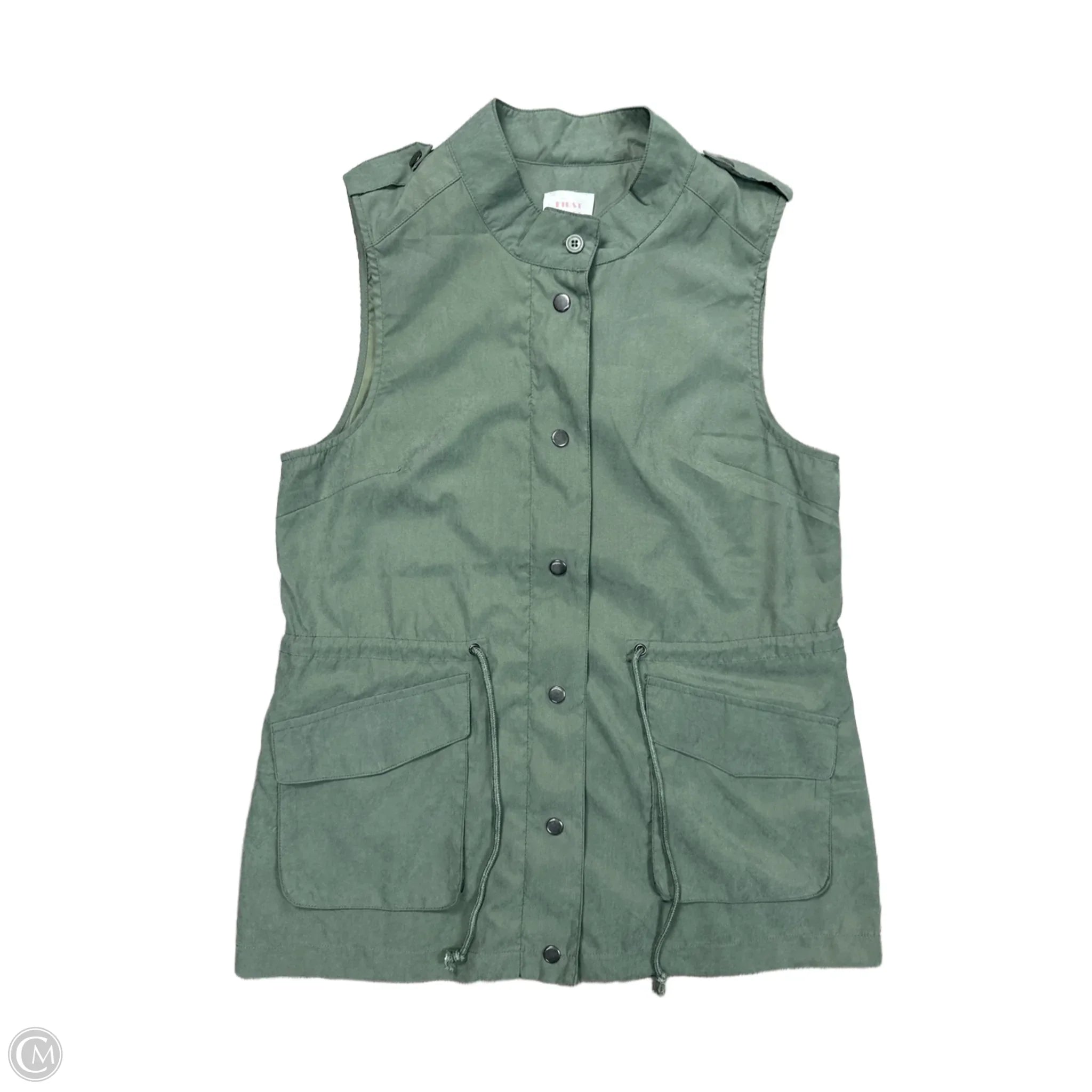 Designer Men's OvercoatsVest Other By First Love In Green, Size: L