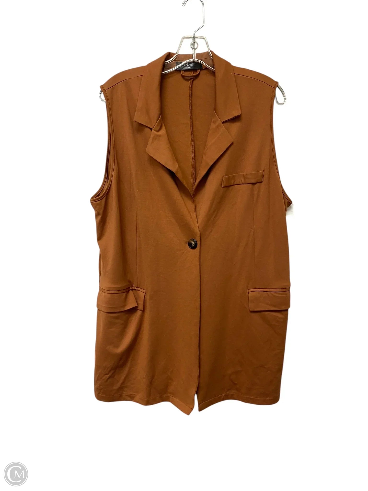 Men's Coats for Casual WearVest Other By Clothes Mentor In Brown, Size: Xxl