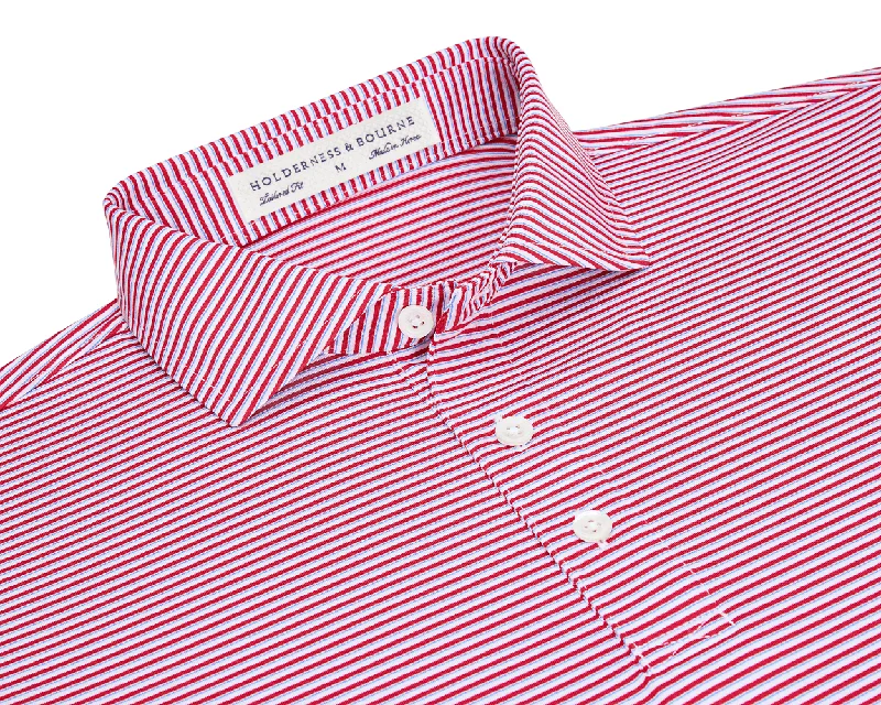 Casual Men's T-ShirtsThe Gresham Shirt: Liberty Red/Marlin Blue/White