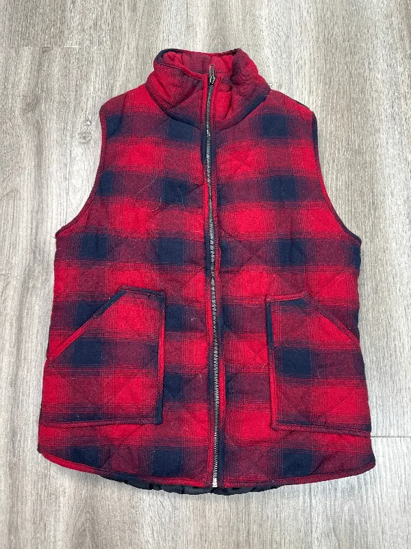 Men's Coats for Mild WeatherVest Puffer & Quilted By Staccato In Red, Size: M
