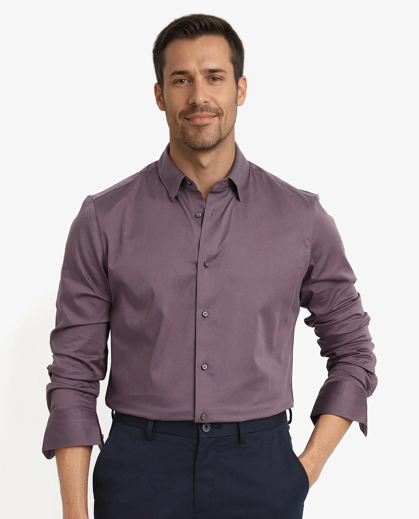 Men's Skinny-Fit Shirts for a Trendy LookRare Rabbit Men Como-5 Dusky Maroon Cotton Lycra Fabric Full Sleeve Regular Fit Plain Satin Shirt Men's Skinny-Fit Shirts for a Trendy LookRare Rabbit Men Como-5 Dusky Maroon Cotton Lycra Fabric Full Sleeve Regular Fit Plain Satin Shirt