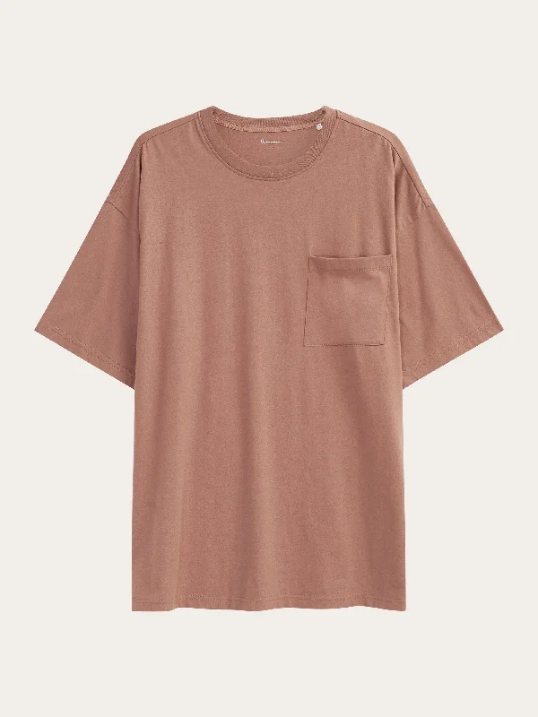 Men's Shirts with French CuffsLoose fit heavy single t-shirt - OCS/Vegan - Chocolate Malt