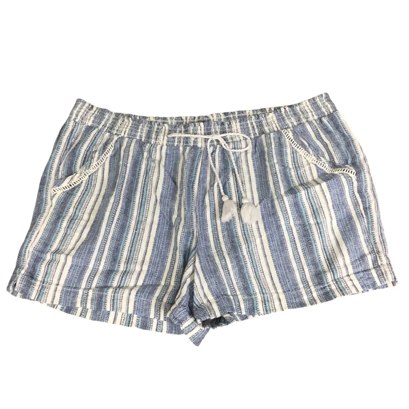 Men's Stylish Pattern ShortsShorts By Briggs In Striped Pattern, Size: 2x
