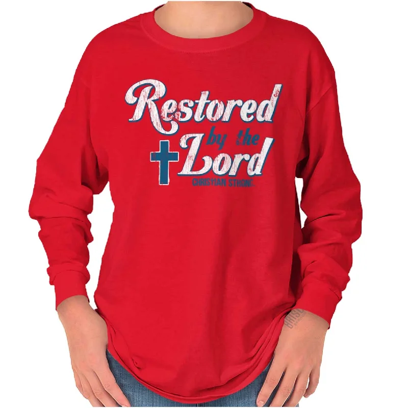 Men's Shirts with Short PlacketsRestored by Lord Youth Long Sleeve T-Shirt