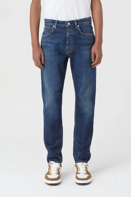 Men's Jeans with a Distressed LookCooper Tapered Jean In Dark Blue