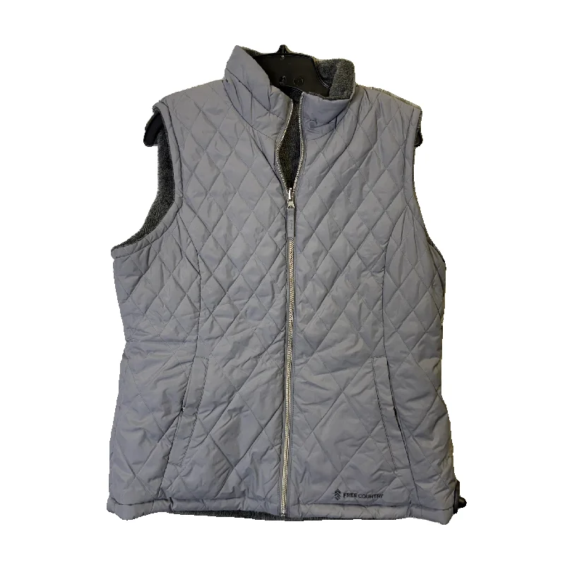 Men's Coats for LayeringVest Puffer & Quilted By Free Country In Grey, Size: L