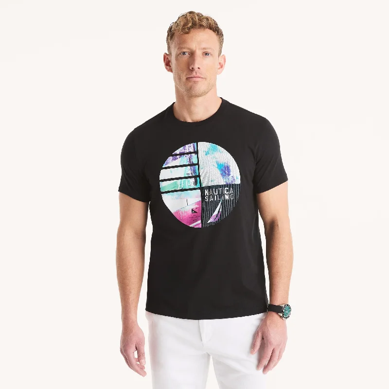 Men's Shirts with Adjustable HemlinesNautica Mens Modern Sailing Graphic T-Shirt