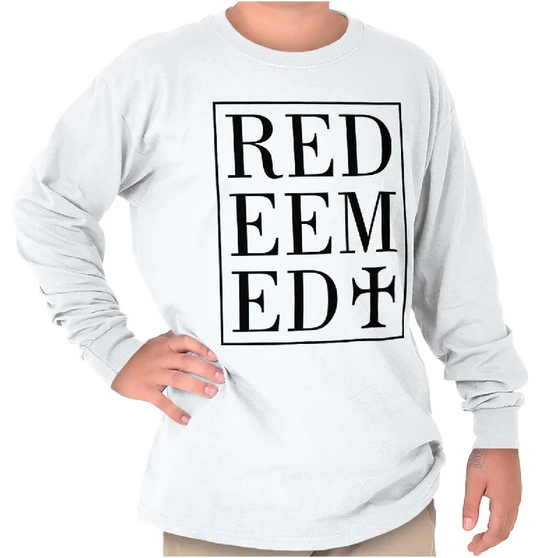 Men's Shirts with Spread CollarsRedeemed Youth Long Sleeve T-Shirt