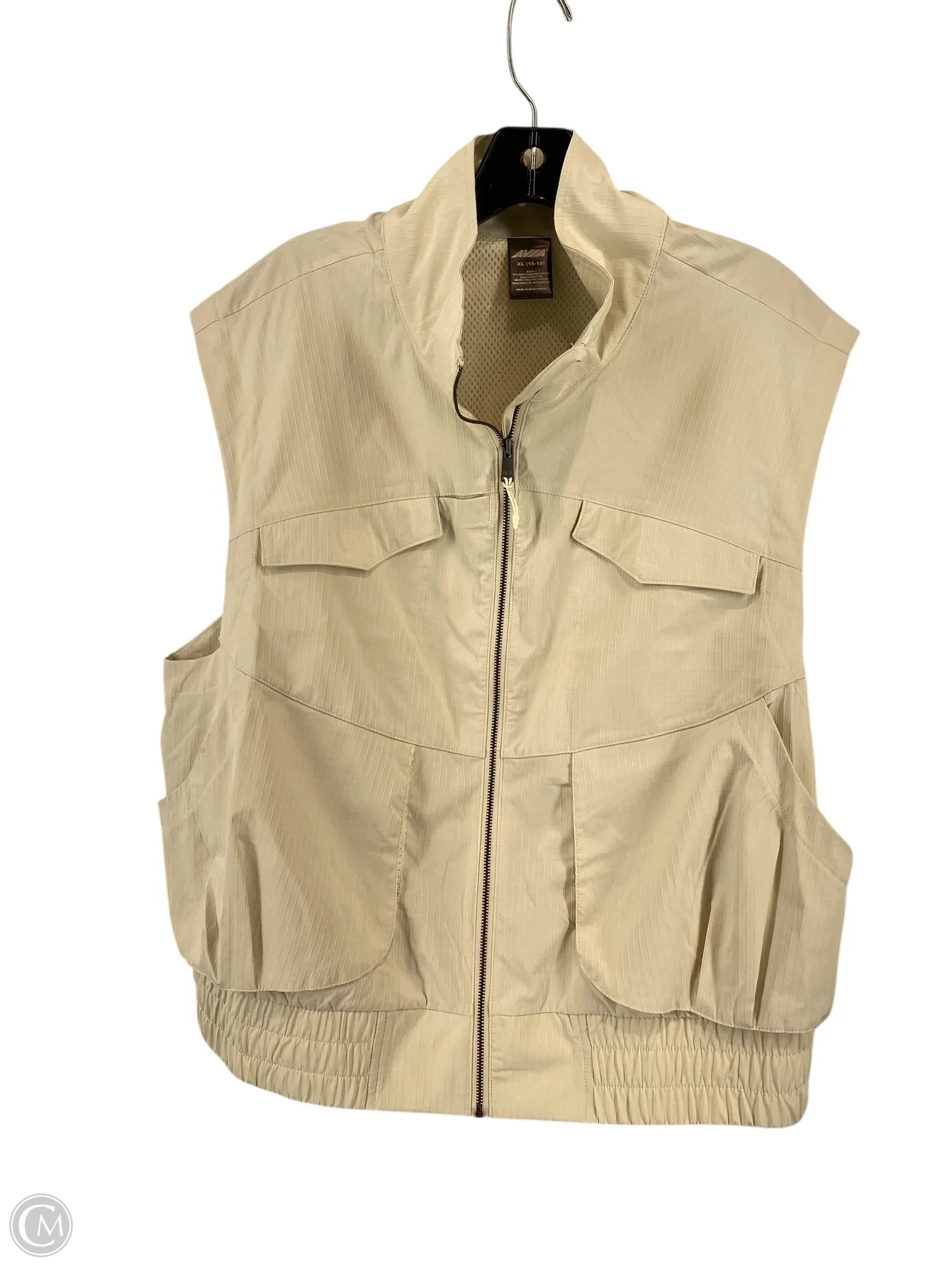 Versatile Men's Pea CoatsVest Other By Avia In Beige, Size: Xl