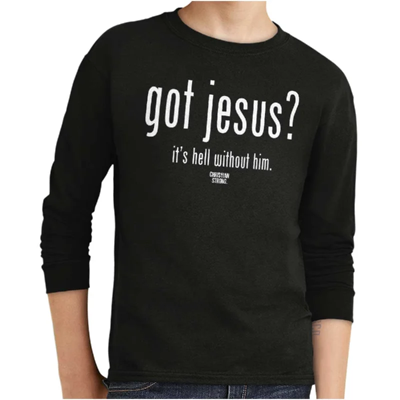 Men's Shirts with Plaid PatternsGot Jesus? Youth Long Sleeve T-Shirt