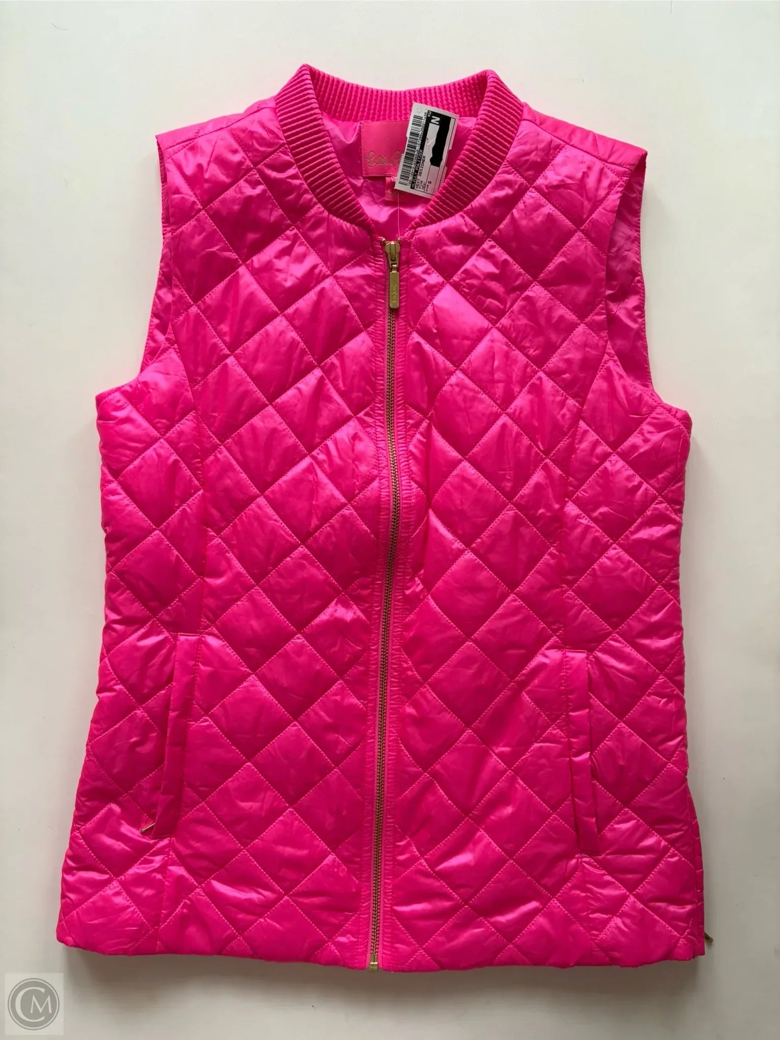 Men's Coats with HoodsVest Designer By Lilly Pulitzer In Pink, Size: S