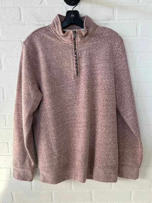 Best Men's Pullover HoodiesSweatshirt Collar By Sonoma In Pink, Size: S