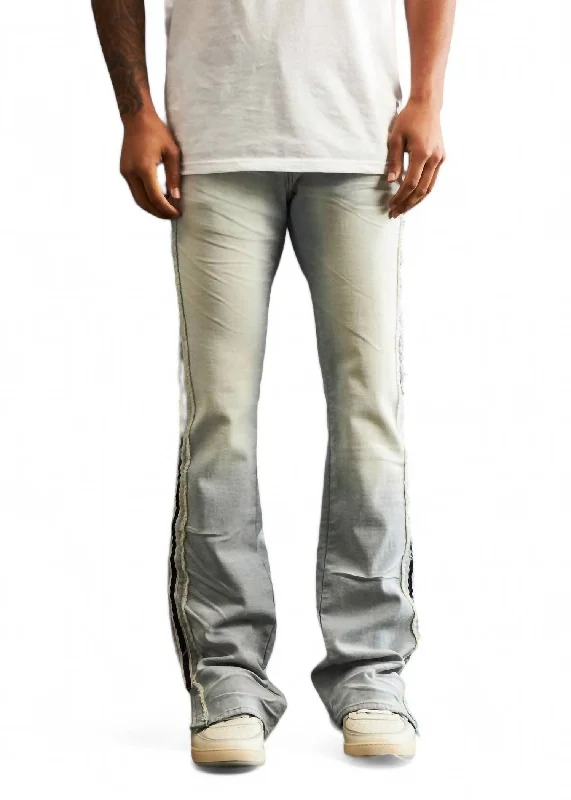 Men's Jeans with a Distressed LookRoss Denim Jean In Light Stone