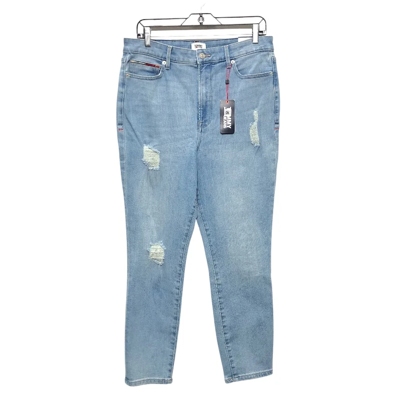 Hipster Men's JeansJeans Skinny By Tommy Hilfiger In Blue Denim, Size:14