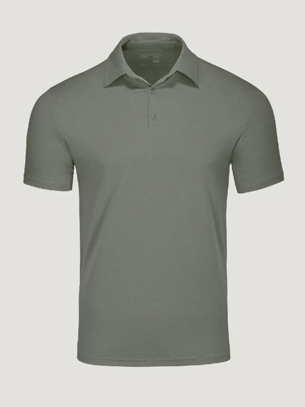 Layered Men's VestsMercury Green Performance Polo