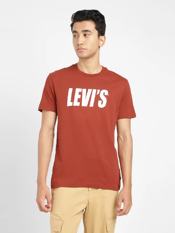 Men's Shirts with High NecksMen's Brand Logo Crew Neck T-shirt