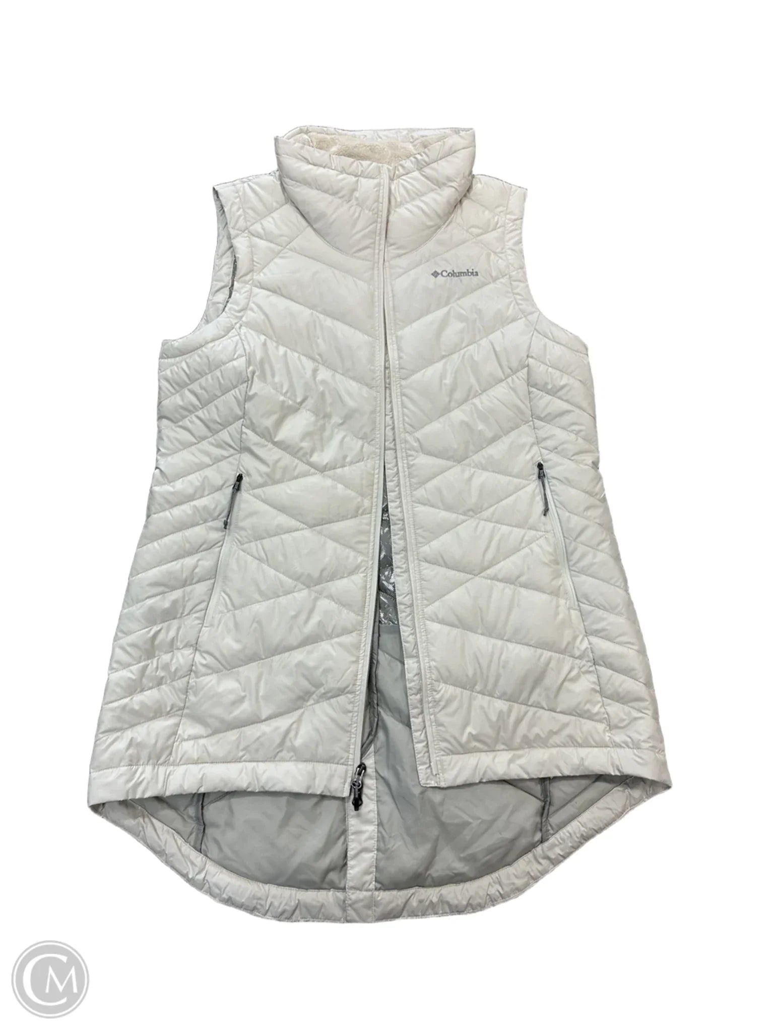 Men's Coats for HikingVest Puffer & Quilted By Columbia In Cream, Size: Xl