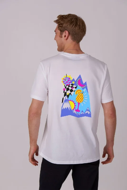 Men's Shirts with Spread CollarsDay To Night T-Shirt - White