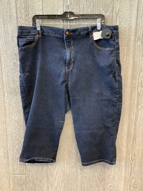 Men's Lightweight Running ShortsShorts By D Jeans In Blue Denim, Size: 22w