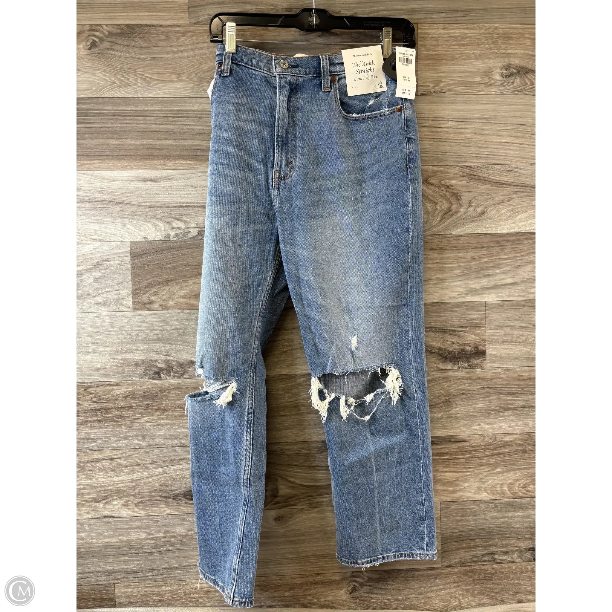 Best Selling Men's Jeans BrandsJeans Straight By Abercrombie And Fitch In Blue Denim, Size: 10
