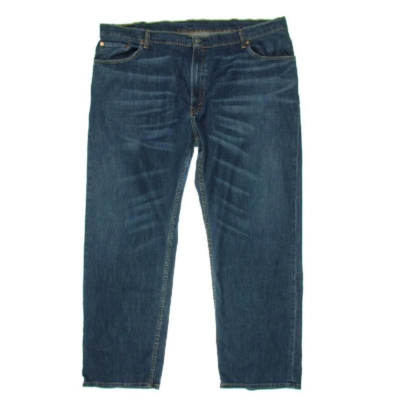 Casual Ripped Men's Jeans559 Mens Solid Cotton Straight Leg Jeans