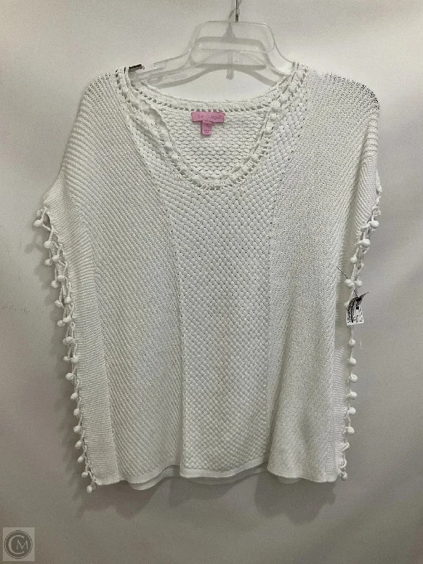 Waterproof Men's ParkasVest Sweater By Lilly Pulitzer In White, Size: Xs
