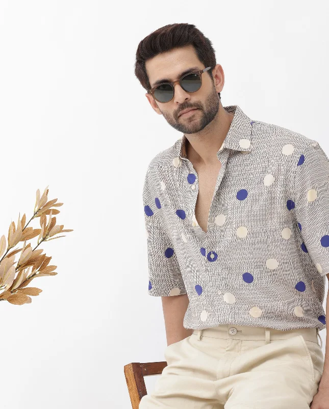 Men's V-Neck T-Shirts for a Flattering ShapeRare Rabbit Men's Alcoron Beige Viscose Fabric Half Sleeves Boxy Fit Abstract Polka Print Shirt Men's V-Neck T-Shirts for a Flattering ShapeRare Rabbit Men's Alcoron Beige Viscose Fabric Half Sleeves Boxy Fit Abstract Polka Print Shirt