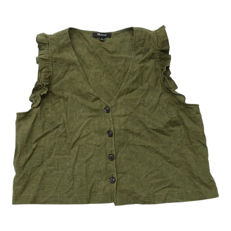 Men's Coats with Hidden PocketsVest Other By Madewell In Green, Size:L