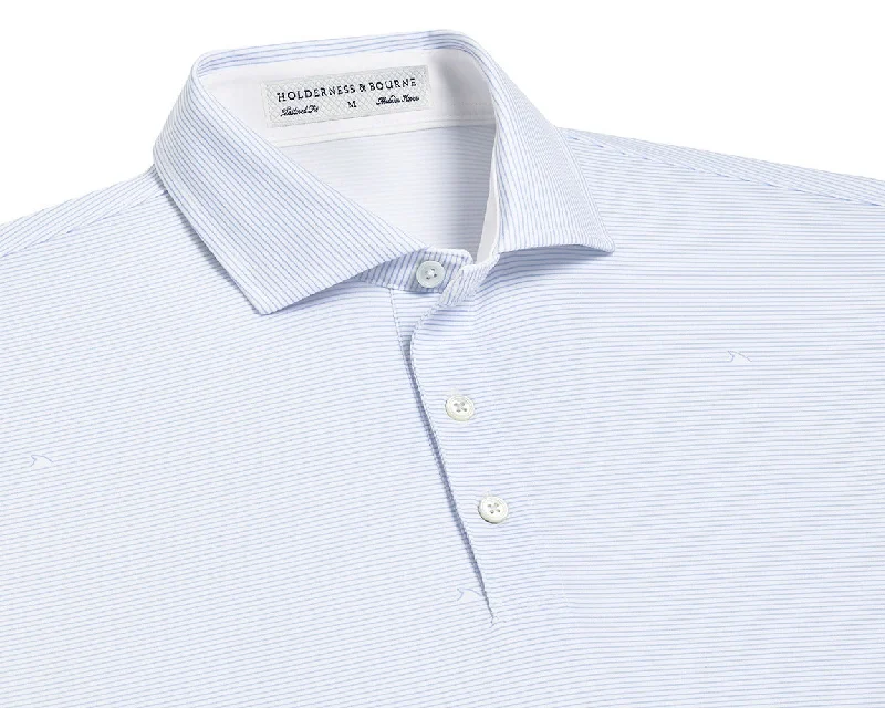 Men's Shirts with French CuffsThe Finley Shirt: White & Skye